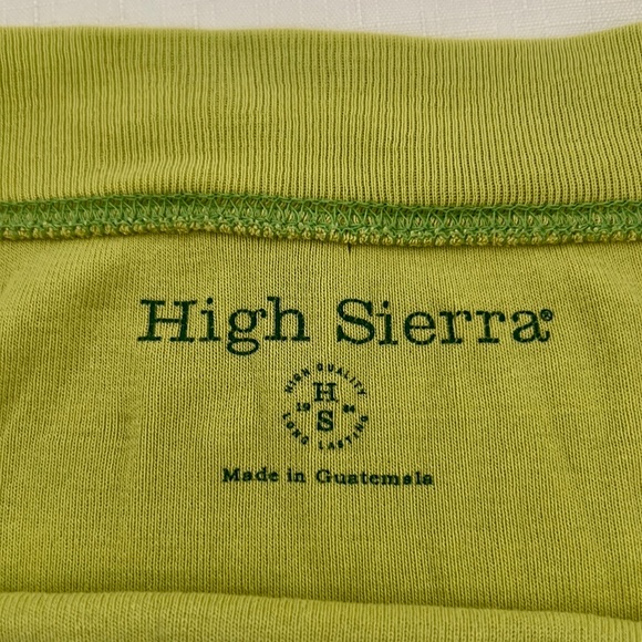 High Sierra~2~Casual Tops / Red & Chartreuse - Picture 9 of 14
